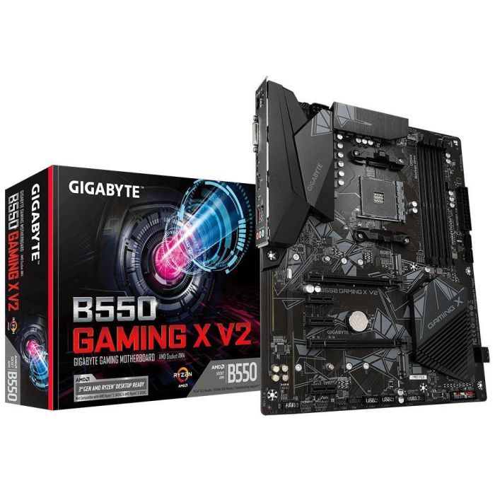 placa mãe gigabyte b550 gaming x v2 am4 ddr4 hdmi dvi d m.2 placa mãe gigabyte b550 gaming x v2 am4 ddr4 hdmi dvi d m.2