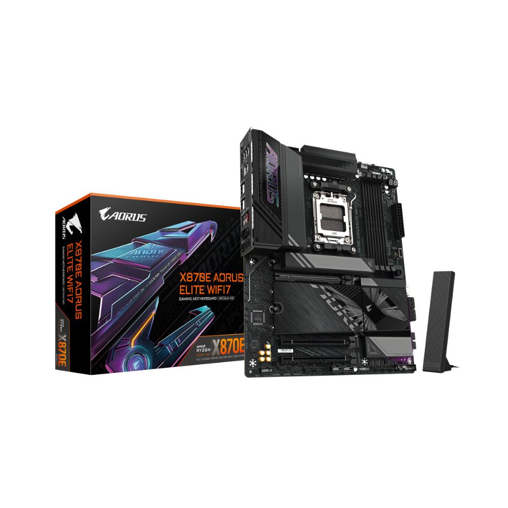 placa mãe gigabyte x870e aorus elite wifi 7 am5 4xddr5 chipset x870 eatx placa mãe gigabyte x870e aorus elite wifi 7 am5 4xddr5 chipset x870 eatx