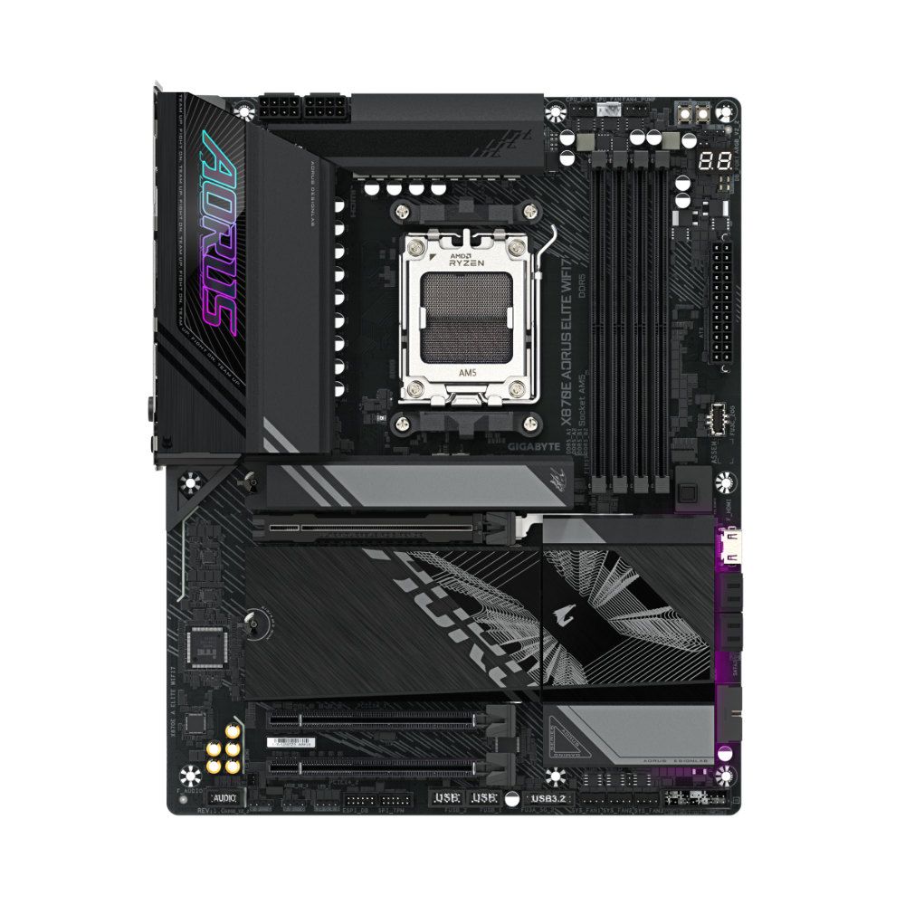 placa mãe gigabyte x870e aorus elite wifi 7 am5 4xddr5 chipset x870 eatx placa mãe gigabyte x870e aorus elite wifi 7 am5 4xddr5 chipset x870 eatx
