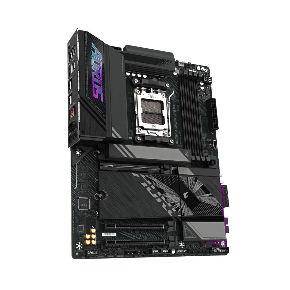 placa mãe gigabyte x870e aorus elite wifi 7 am5 4xddr5 chipset x870 eatx placa mãe gigabyte x870e aorus elite wifi 7 am5 4xddr5 chipset x870 eatx