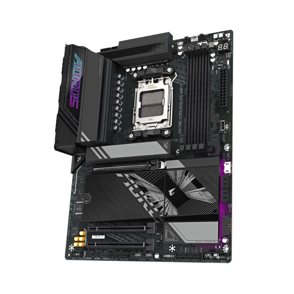 placa mãe gigabyte x870e aorus elite wifi 7 am5 4xddr5 chipset x870 eatx placa mãe gigabyte x870e aorus elite wifi 7 am5 4xddr5 chipset x870 eatx