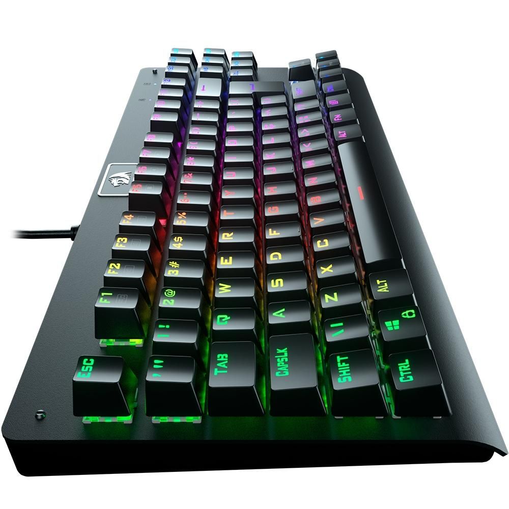 teclado mecânico redragon dark avenger switch blue rgb c/fio preto teclado mecânico redragon dark avenger switch blue rgb c/fio preto