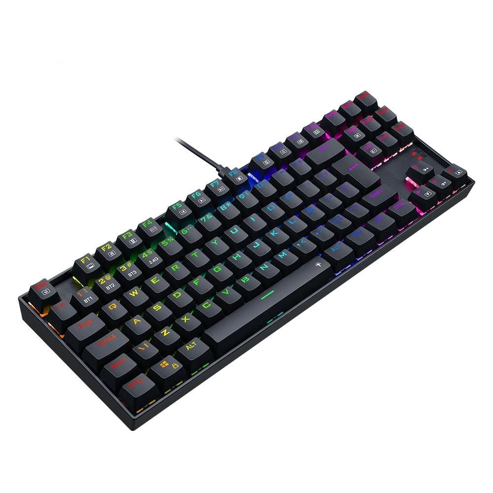 teclado mecânico redragon kumara pro switch brown rgb s/fio preto teclado mecânico redragon kumara pro switch brown rgb s/fio preto